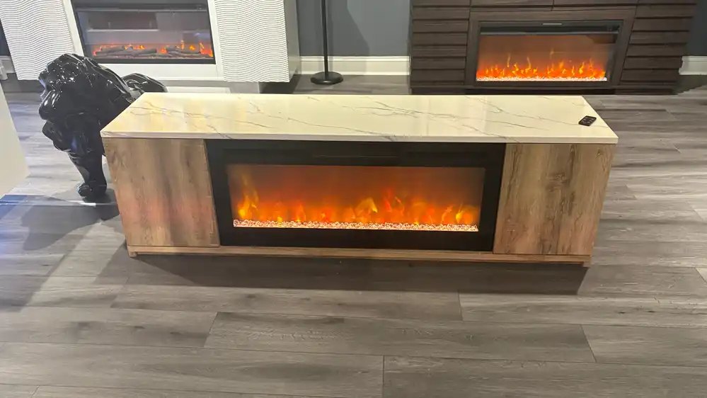 MAYA NATURAL 71" ENTERTAINMENT UNIT WITH SPEAKER - Global Furniture USA