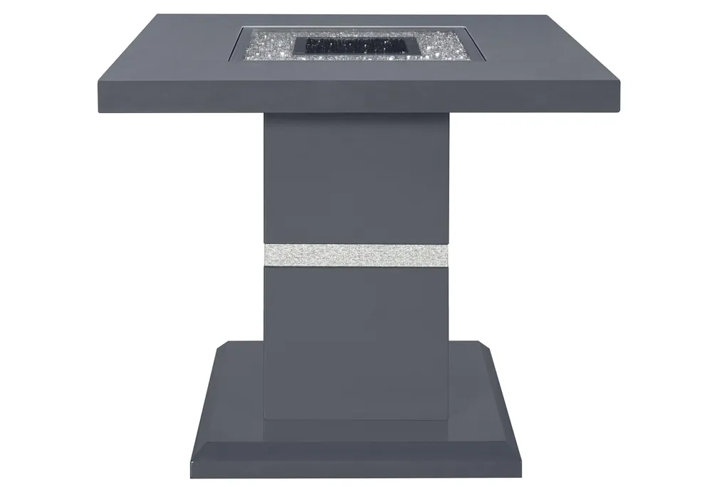 MONACO DARK GREY 2 END TABLES AND 1 COFFEE TABLE - Global Furniture USA
