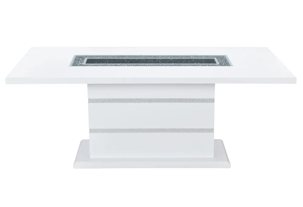MONACO WHITE DINING TABLE - Global Furniture USA