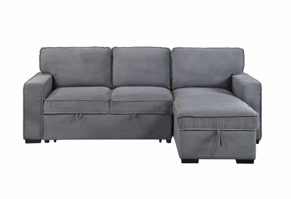 U0203 Light Grey Reversible Sofa Bed - Global Furniture USA