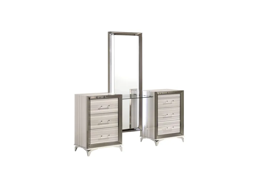 ZAMBRANO WHITE VANITY - Global Furniture USA