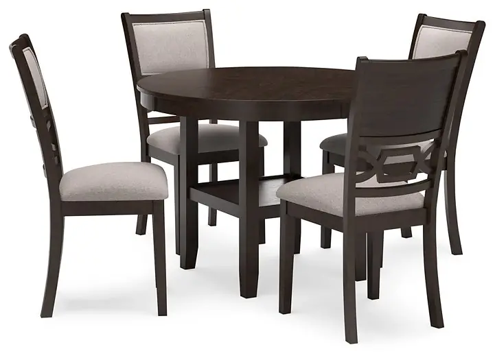 Langwest Dining Table and 4 Chairs (Set of 5) - Factory Furniture Outlet Store