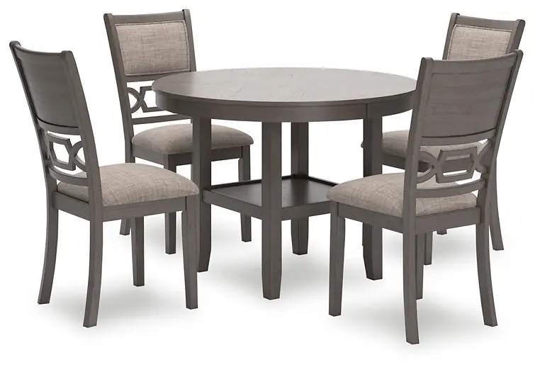 Wrenning Dining Table and 4 Chairs (Set of 5) - Factory Furniture Outlet Store
