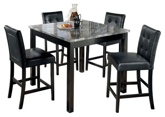 Maysville Counter Height Dining Table and Bar Stools (Set of 5) - Factory Furniture Outlet Store