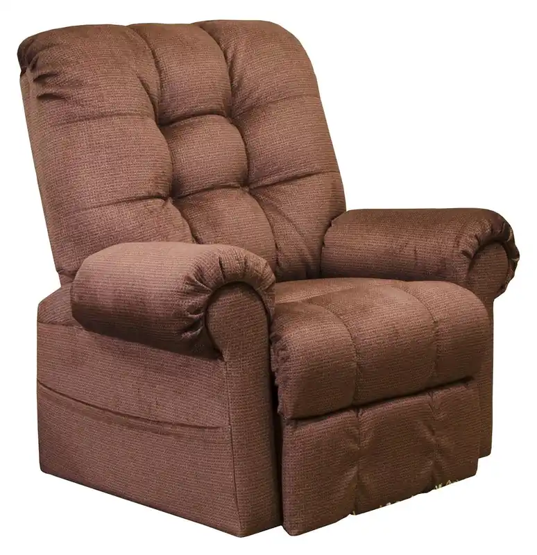 Catnapper Furniture Omni Power Lift Chaise Recliner in Merlot