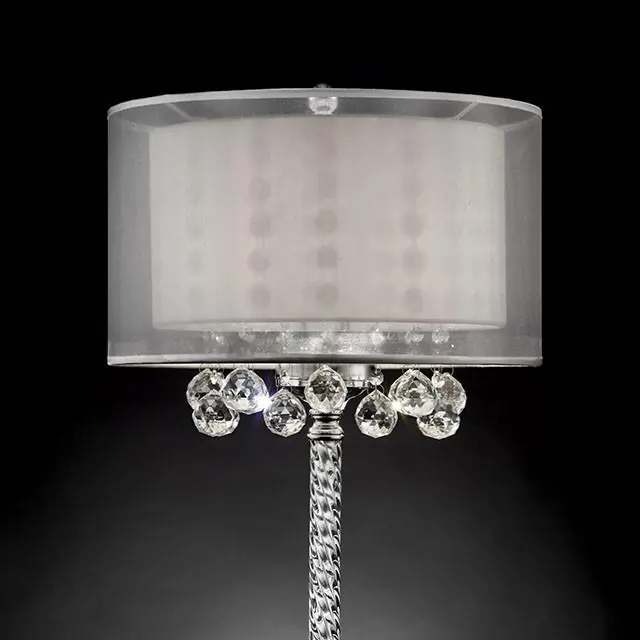 30"H Table Lamp, Hanging Crystal - FOA East