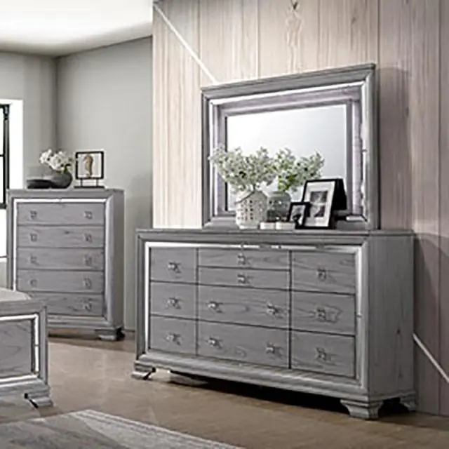 Alanis Light Gray Dresser - FOA East