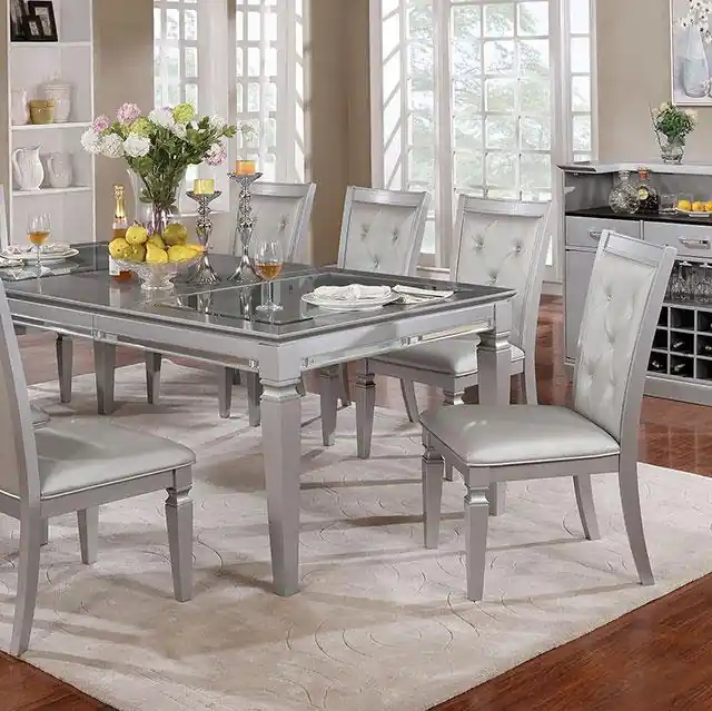 Alena Silver Dining Table - FOA East