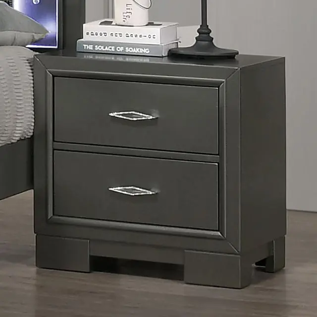 ALISON Night Stand, Dark Walnut - FOA East