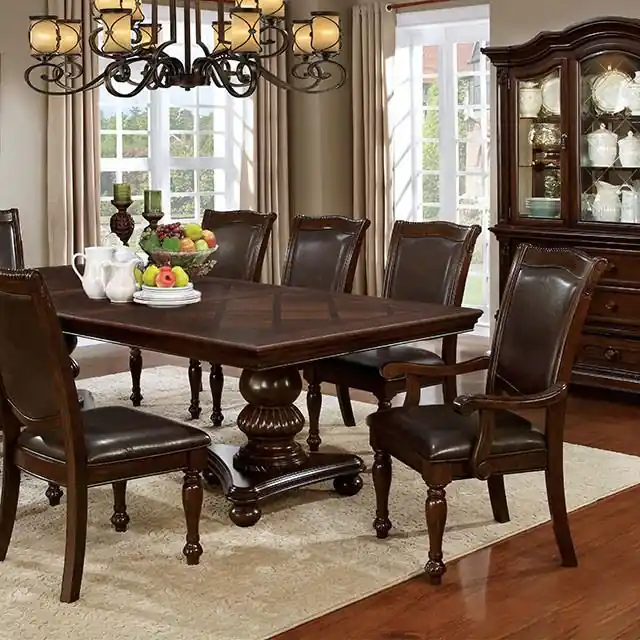 Alpena Brown Cherry Dining Table - FOA East