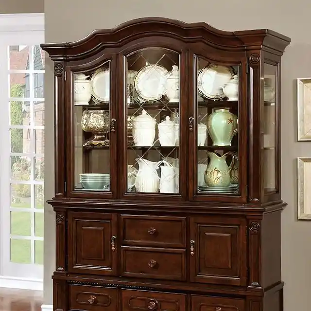 Alpena Brown Cherry Hutch & Buffet - FOA East