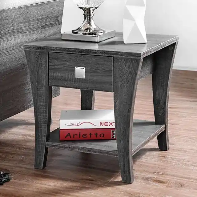 Amity Gray End Table - FOA East