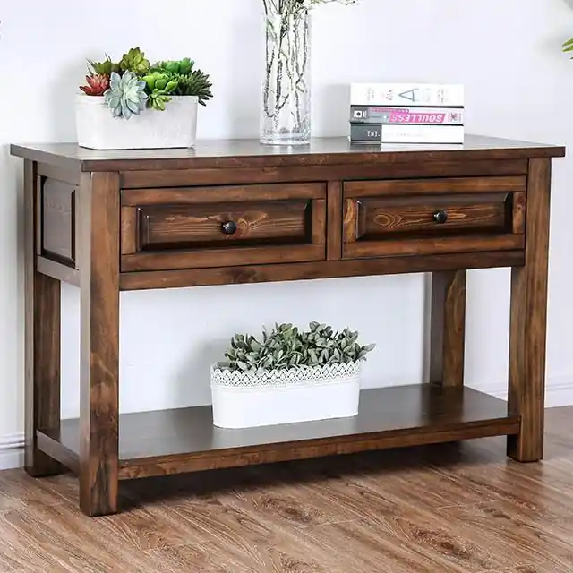 Annabel Walnut Sofa Table - FOA East