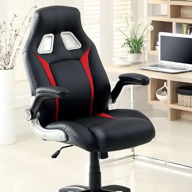Argon Black/Silver/Red Office Chair - FOA East
