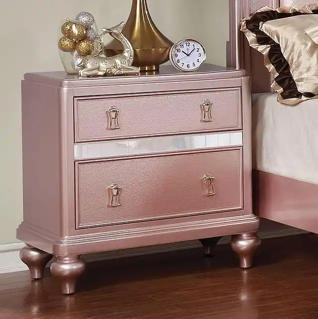 Ariston Rose Gold Night Stand - FOA East