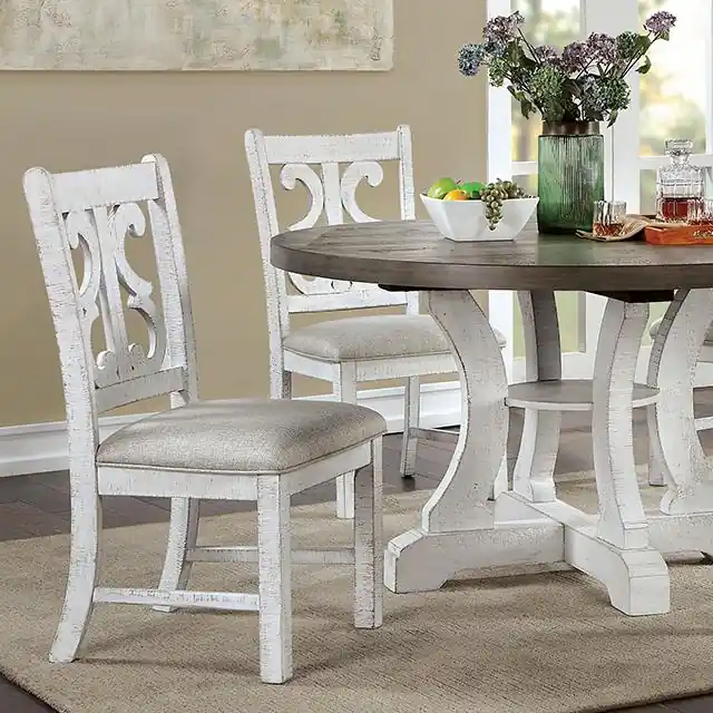 AULETTA Round Dining Table, Gray - FOA East