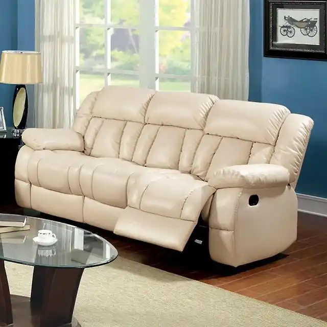 Barbado Ivory Sofa w/ 2 Recliners - FOA East