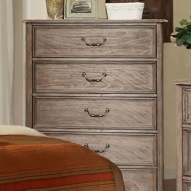 BELGRADE I Rustic Natural Tone Chest - FOA East