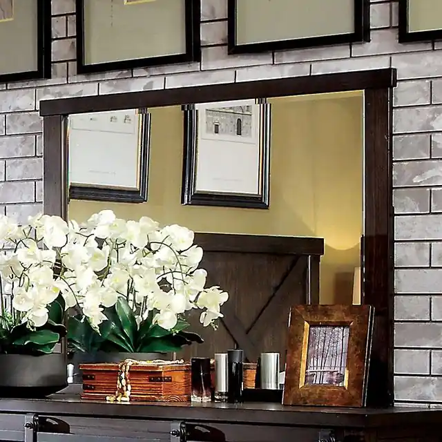 Bianca Dark Walnut Mirror - FOA East
