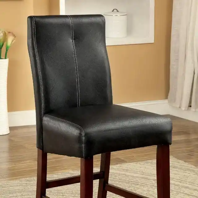BONNEVILLE II Brown Cherry/Black Counter Ht. Chair (2/CTN) - FOA East