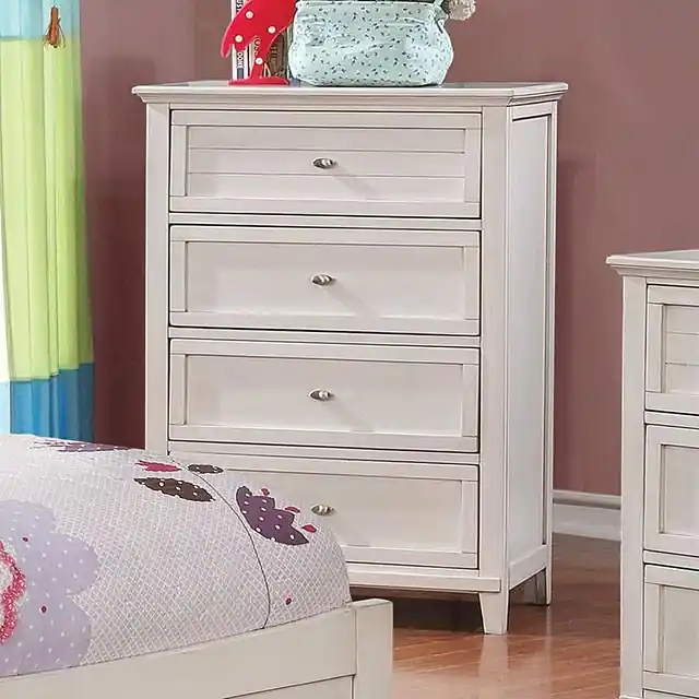 Brogan Antique White Chest - FOA East