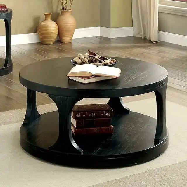 Carrie Antique Black Coffee Table - FOA East