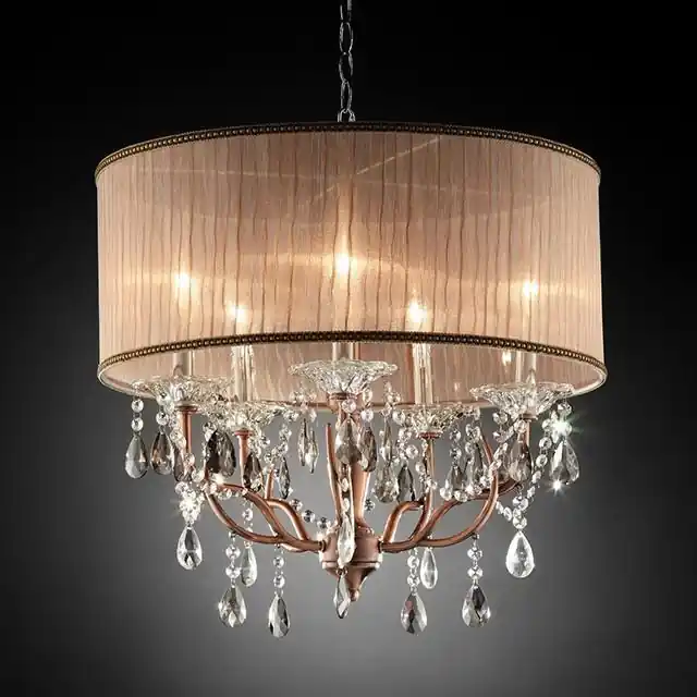 CECELIA Ceiling Lamp, Hanging Crystal - FOA East