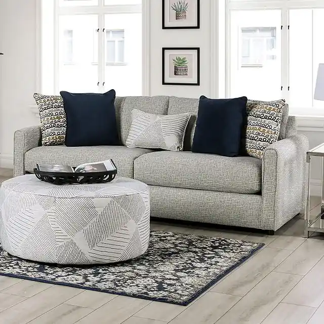 CHANCERY Sofa, Gray/Navy - FOA East