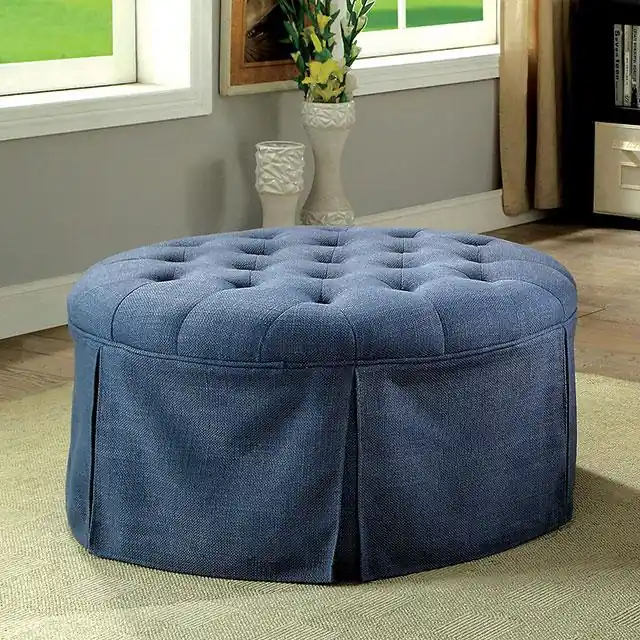 Claes Round Ottoman - FOA East