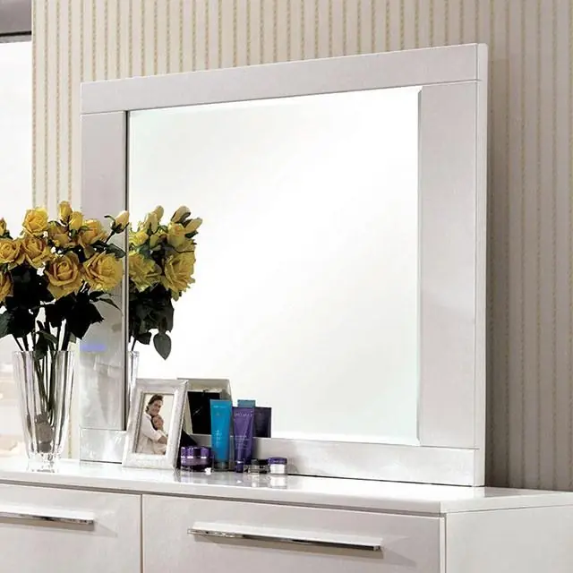 CLEMENTINE Glossy White Mirror - FOA East