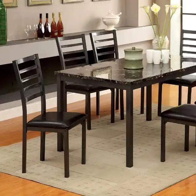 COLMAN Black 60" Dining Table - FOA East