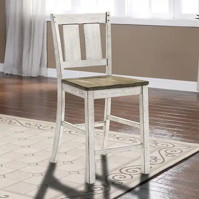 DAKOTA Counter Ht. Chair (2/CTN), A.White/Ash Brown - FOA East