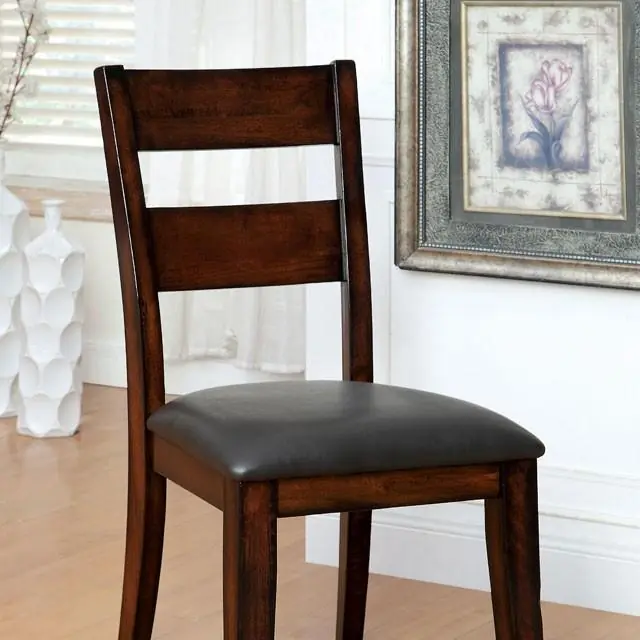 DICKINSON I Dark Cherry Side Chair (2/CTN) - FOA East