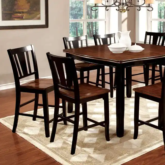 DOVER II Black/Cherry Counter Ht. Table w/ 16" Leaf - FOA East