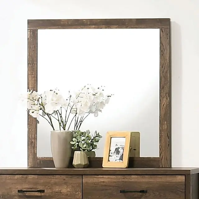 DUCKWORTH Mirror, Light Walnut - FOA East