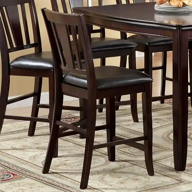 Edgewood II Espresso Counter Ht. Chair (2/CTN) - FOA East