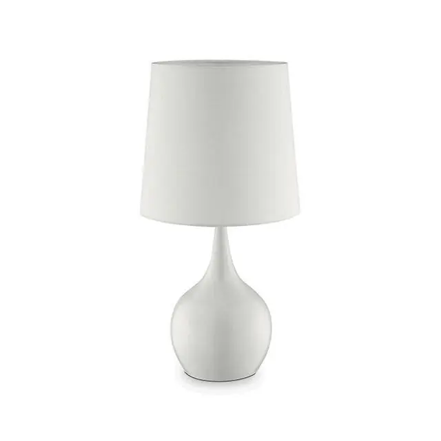Edie White 23.5"H Glossy White Table Lamp - FOA East