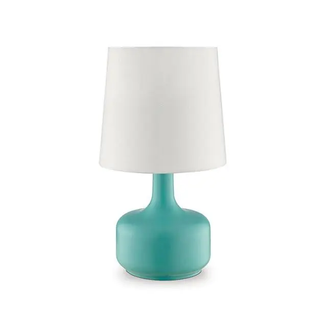 Farah Teal 17"H Matte Teal Table Lamp - FOA East