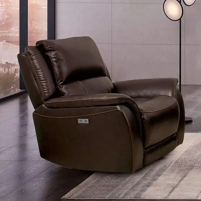 GORGIUS Power Recliner, Espresso - FOA East