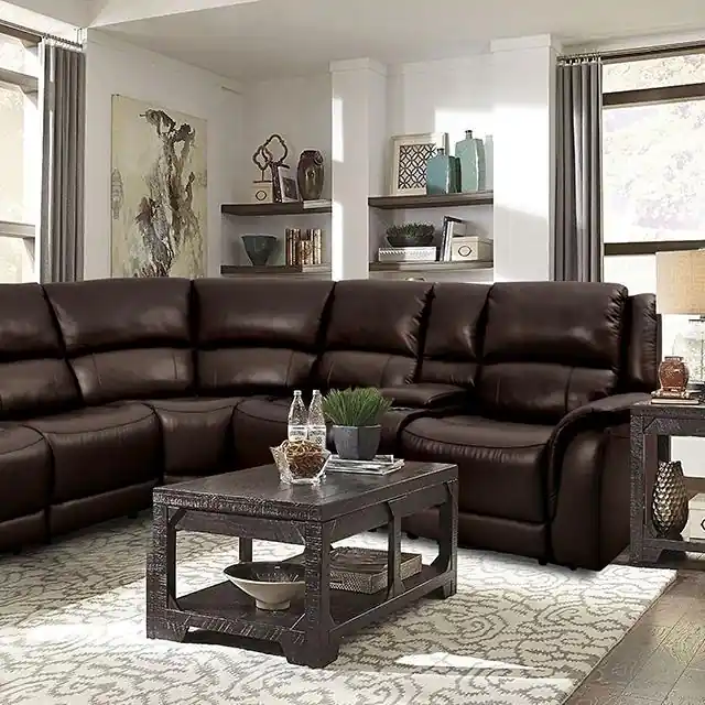 GORGIUS Power Sectional, Espresso - FOA East