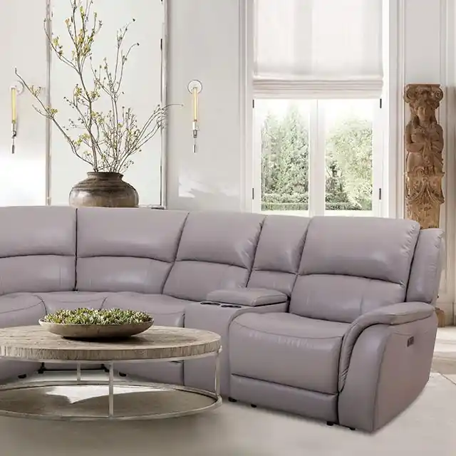 GORGIUS Power Sectional, Light Gray - FOA East
