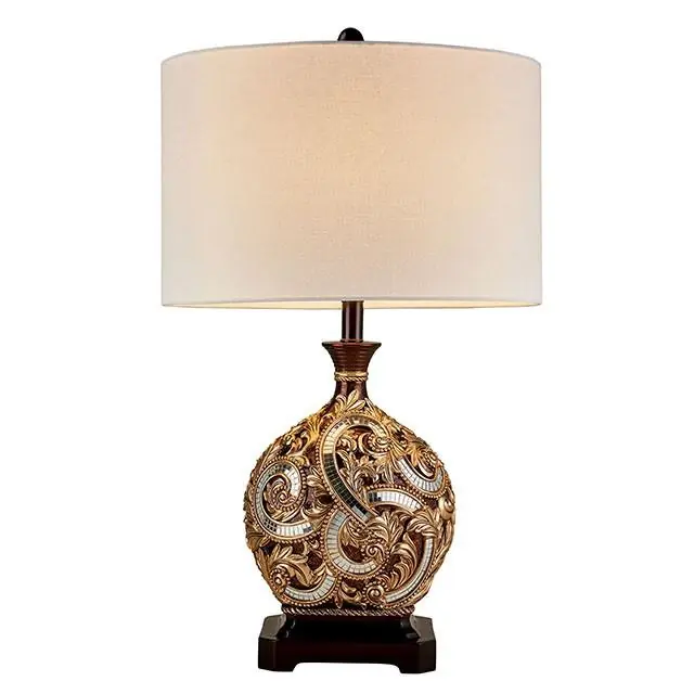 Guadalupe Gold/Brown 29.5"H Golden Brown Table Lamp - FOA East