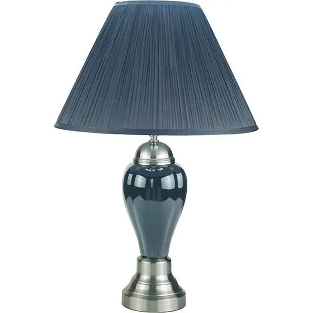 Hanna Gray 27"H Grey Table Lamp - FOA East