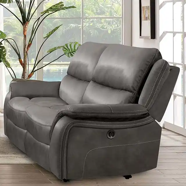 HENRICUS Loveseat, Dark Gray - FOA East
