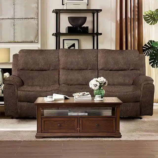 HENRICUS Sofa, Dark Brown - FOA East