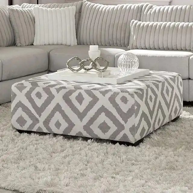 HERMISTON Ottoman, Gray - FOA East
