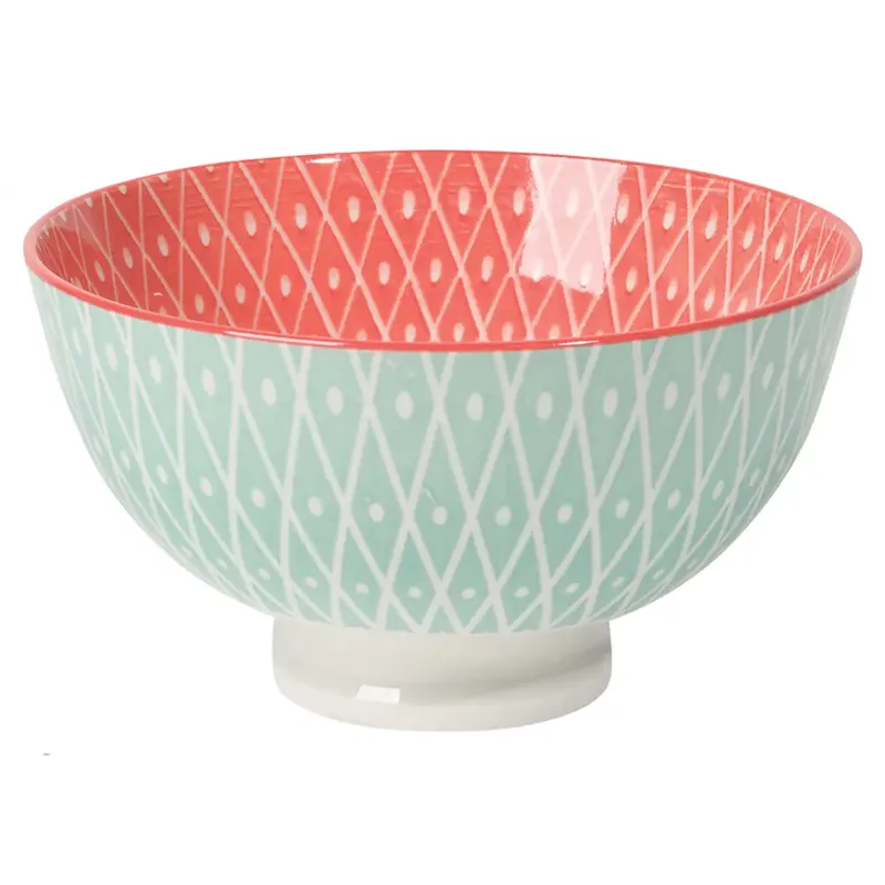 Stamped Porcelain Bowl, 4 Inch - NOW Designs