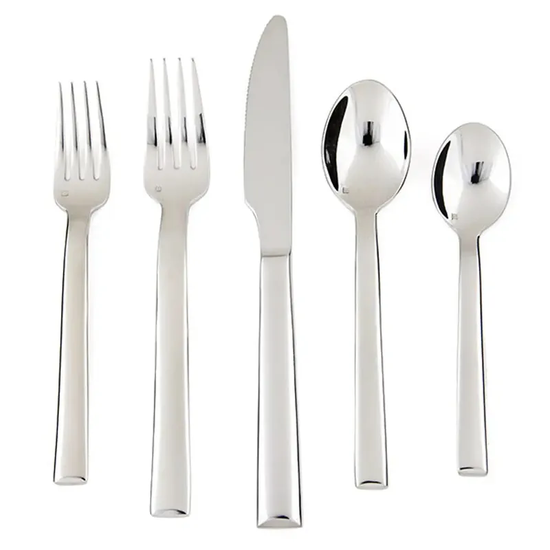 Still Polished Stainless Flatware, Set of 5 - Fortessa
