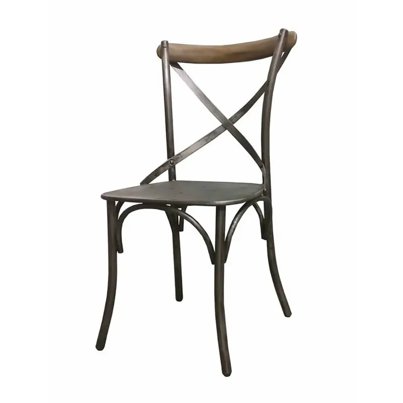 Metal Crossback Chair - LH Home