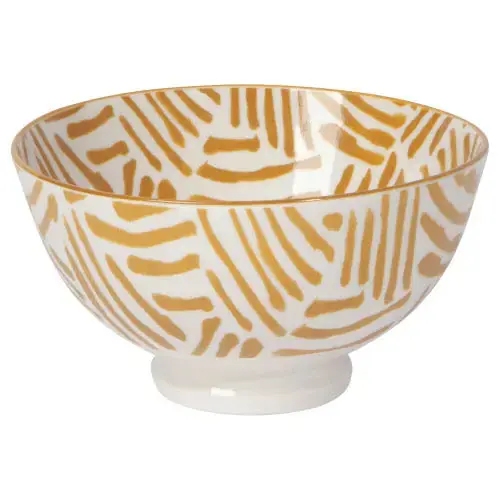 Ochre Lines 4inch Bowl - NOW Designs